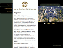 Tablet Screenshot of kastelyegyesulet.hu